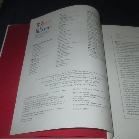 Is It Harmful, Is It Healthy: A Complete Guide to What's Good For You (Book) - Picture 2 of 6